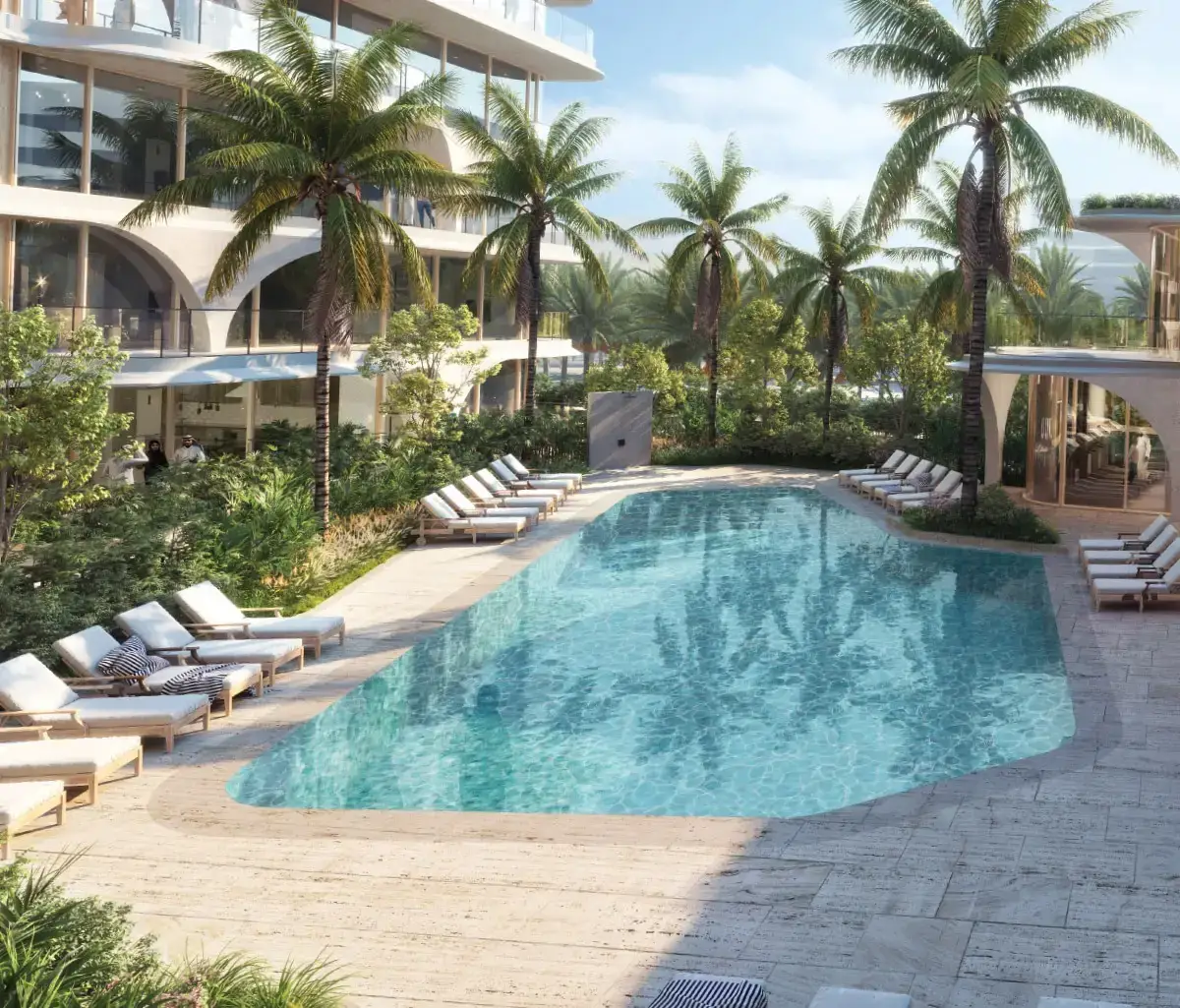 Modern beachfront apartments at Mamsha Gardens, Abu Dhabi